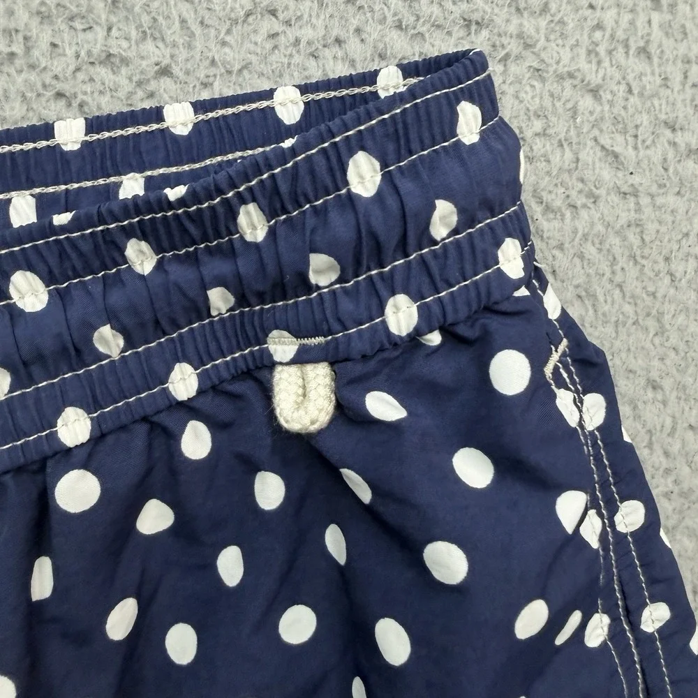 Polo Ralph Lauren Swim Trunks Men M Blue Polka Dots 5